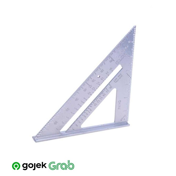 

Murah Taffware Penggaris Siku Mistar Triangle Ruler Aluminium - Vk18 - 2Lgy Promo