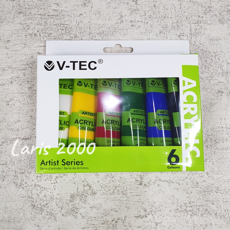 

UM1 Cat Akrilik / Acrylic Paint V-tec 35ml Set 6 pcs warna primer