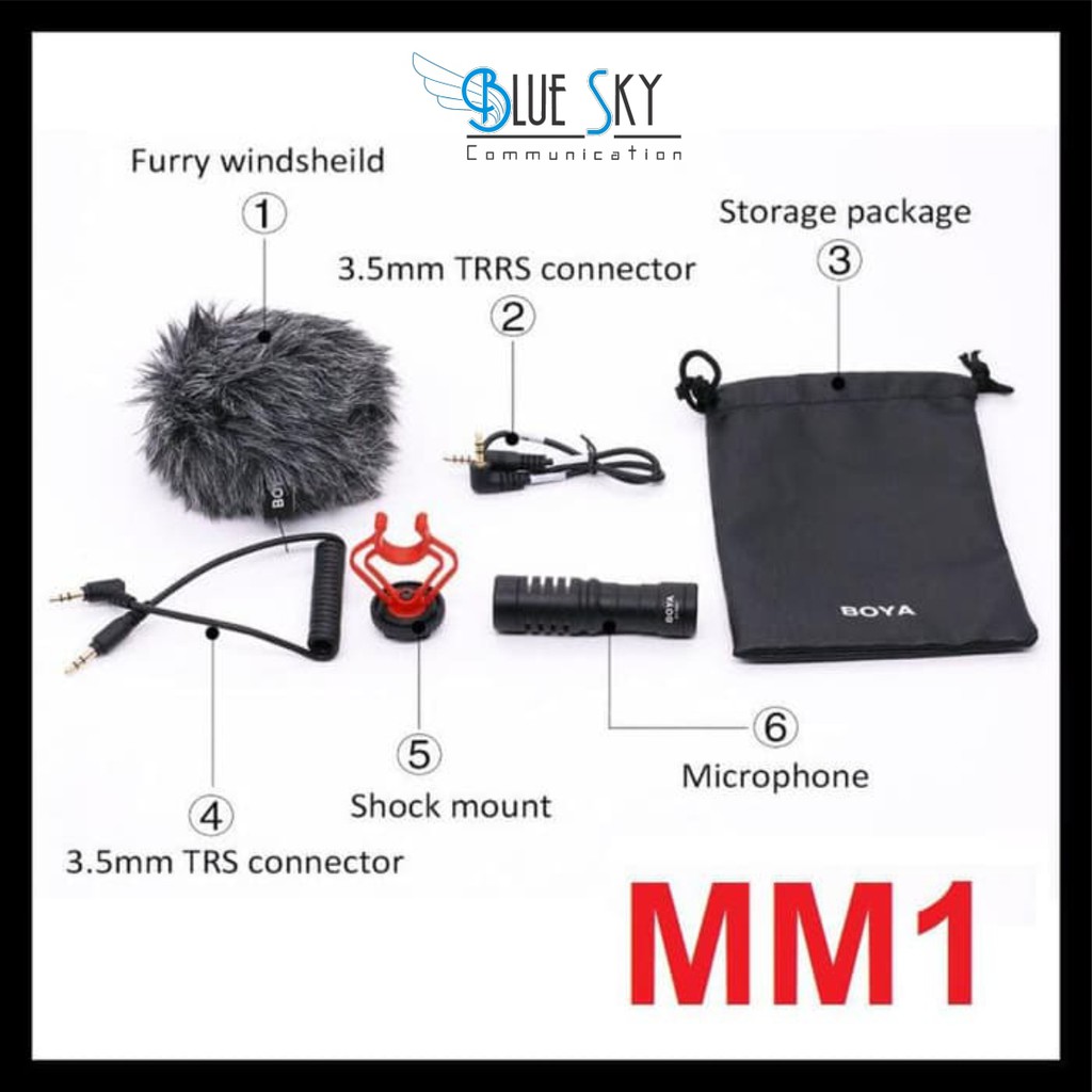 MICROPHONE MIC CLIP ON BOYA BY-MM1 BROADCAST