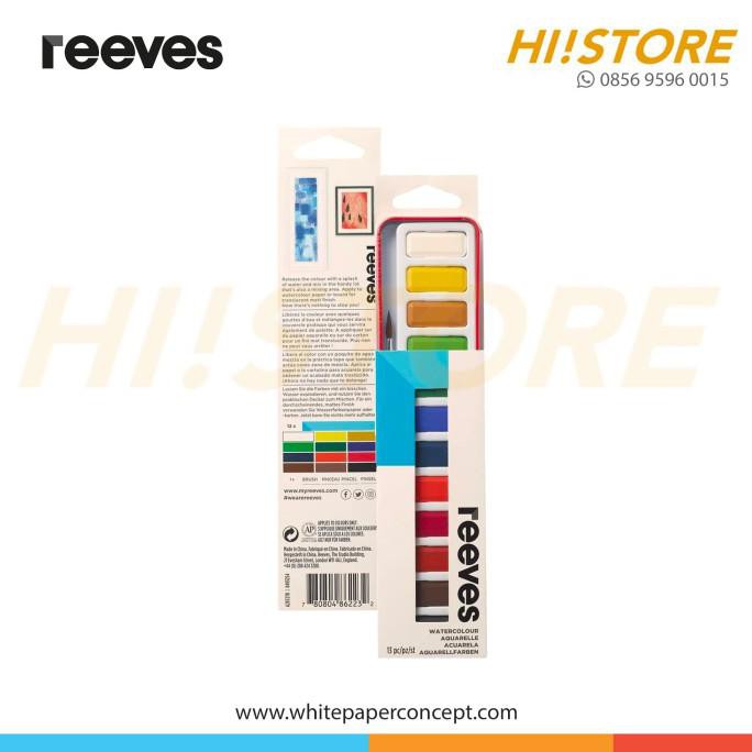 

Ready Stok! Reeves Water Colour Metal Tin Set 12 Colours - Hi Store Termurah