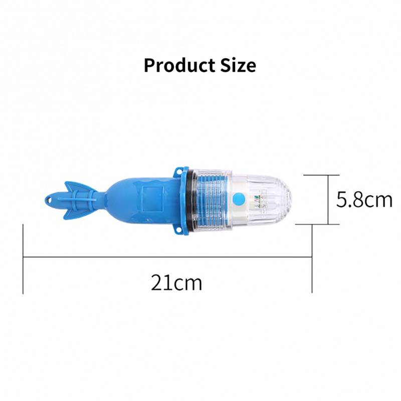 Lampu LED Bawah Air Ukuran 21 / 26cm Untuk Menarik Perhatian Cumi-Cumi