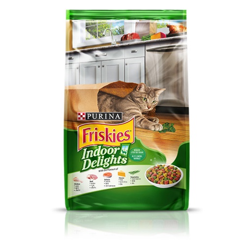 Purina Friskies Indoor Delight 1.2kg Makanan kucing Friskis Hijau Cat food Mengurangi Bau Kotoran 1.2kg