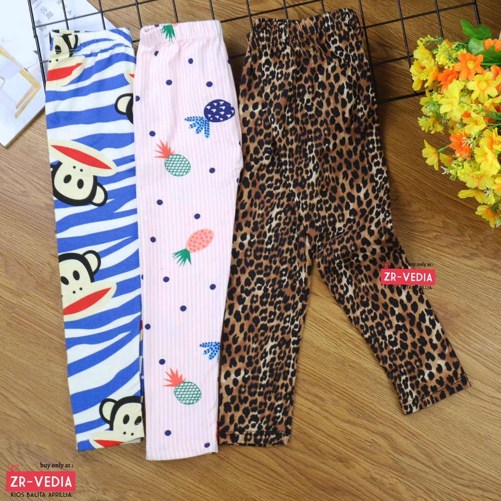 Legging Kiddie uk bayi-5 Tahun / IMPORT Leging Anak Perempuan Adem Murah Lejing Laging Celana Panjang Ketat Grosir