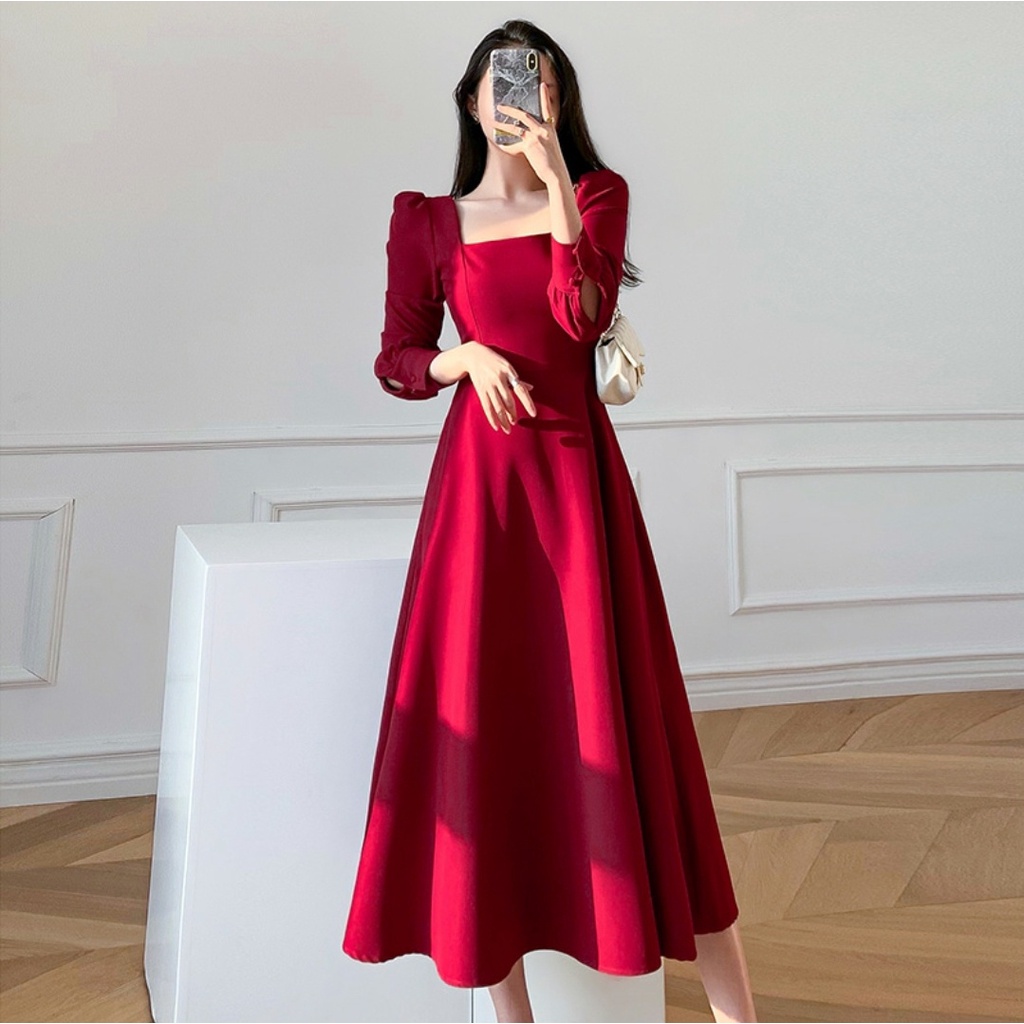 JYACOLECTION-RANI DRESS-PROMO-DRESS WANITA TERBARU-DRESS PANJANG-LONGDRESS-DRESS CASUAL-DRESS WANITA TERBARU-DRESS KOREA-DRESS NATAL TERBARU-GAUN NATAL TERBARU