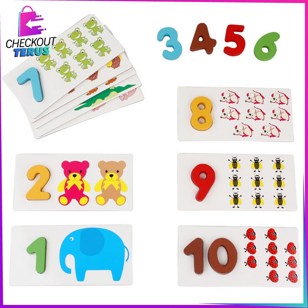 CT M273 Mainan Puzzle Kayu BRITISH CARD Anak Belajar Mainan Huruf dan Angka Alfabet Kayu Edukasi Kartu Alphabet