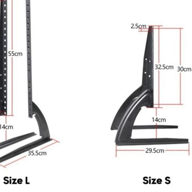 ♕ Bracket TV Stand Kaki TV 22 24 32 43 50 55 65 Inch Standing TV Samsung Sony LG TCL Coocaa Changhon