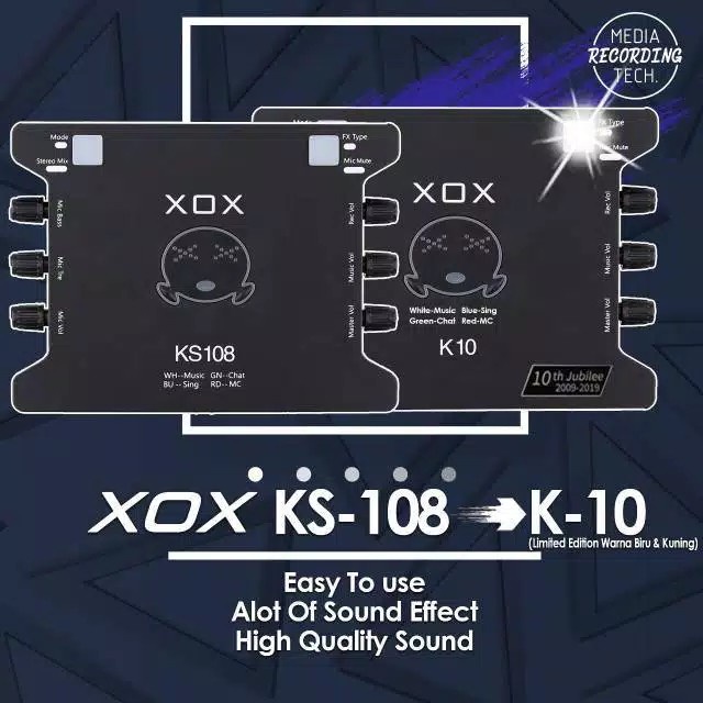 XOX KS 108 Soundcard Spesial Karaoke Online & Broadcasting