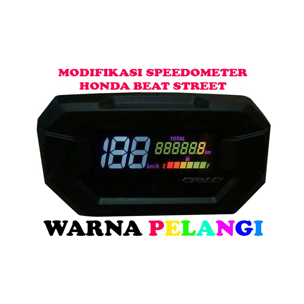 Speedometer Beat Street Modifikasi Warna Pelangi Shopee Indonesia