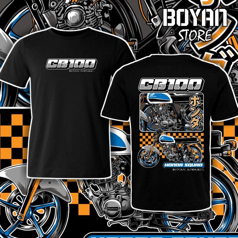 KAOS MOTOR CB / HONDA CB GANK / Zona CB NYEBE KAOS PRIA DISTRO