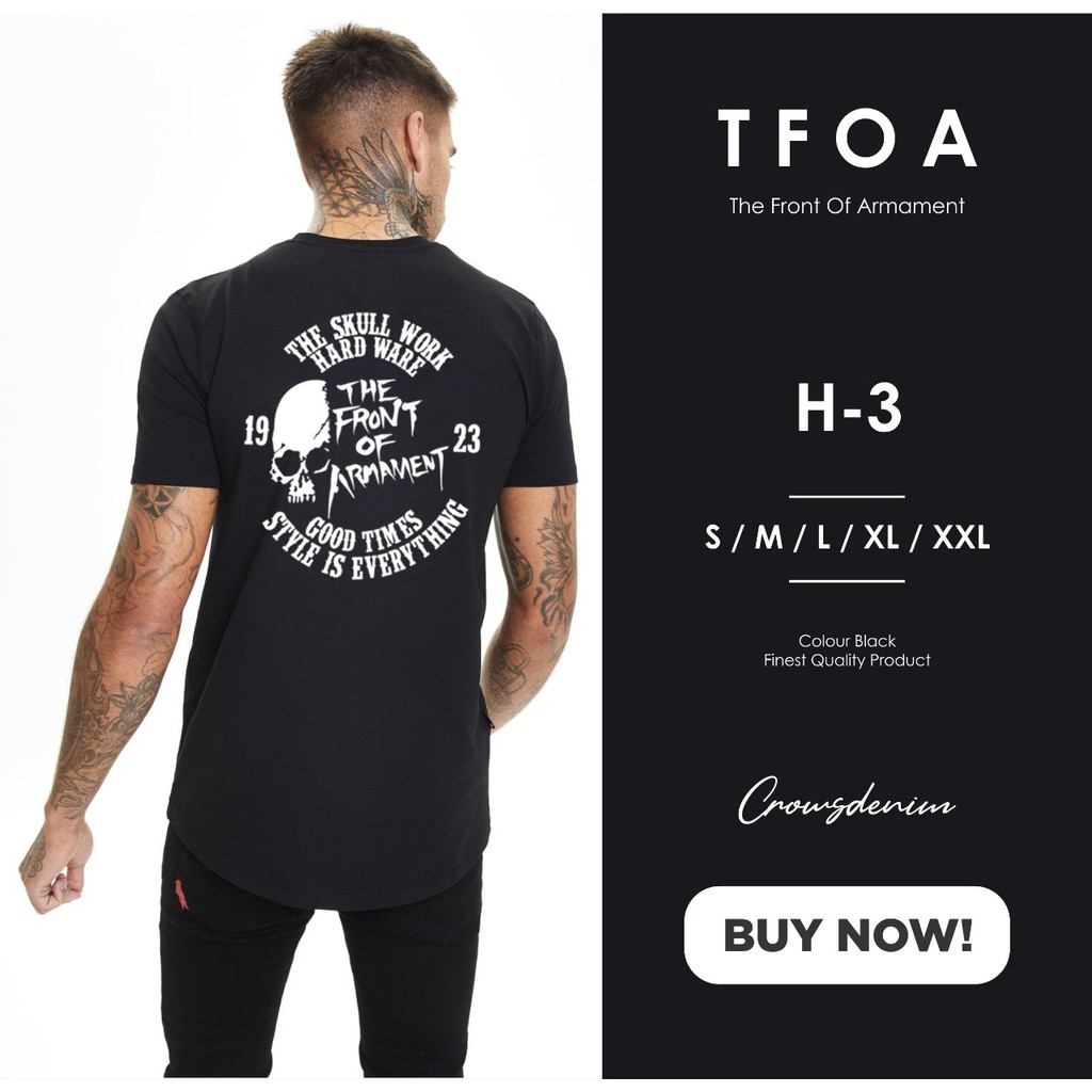 KAOS COWOK, KAOS CROWS ZERO, KAOS TFOA, KAOS CASUAL, KAOS MOTOR, H3