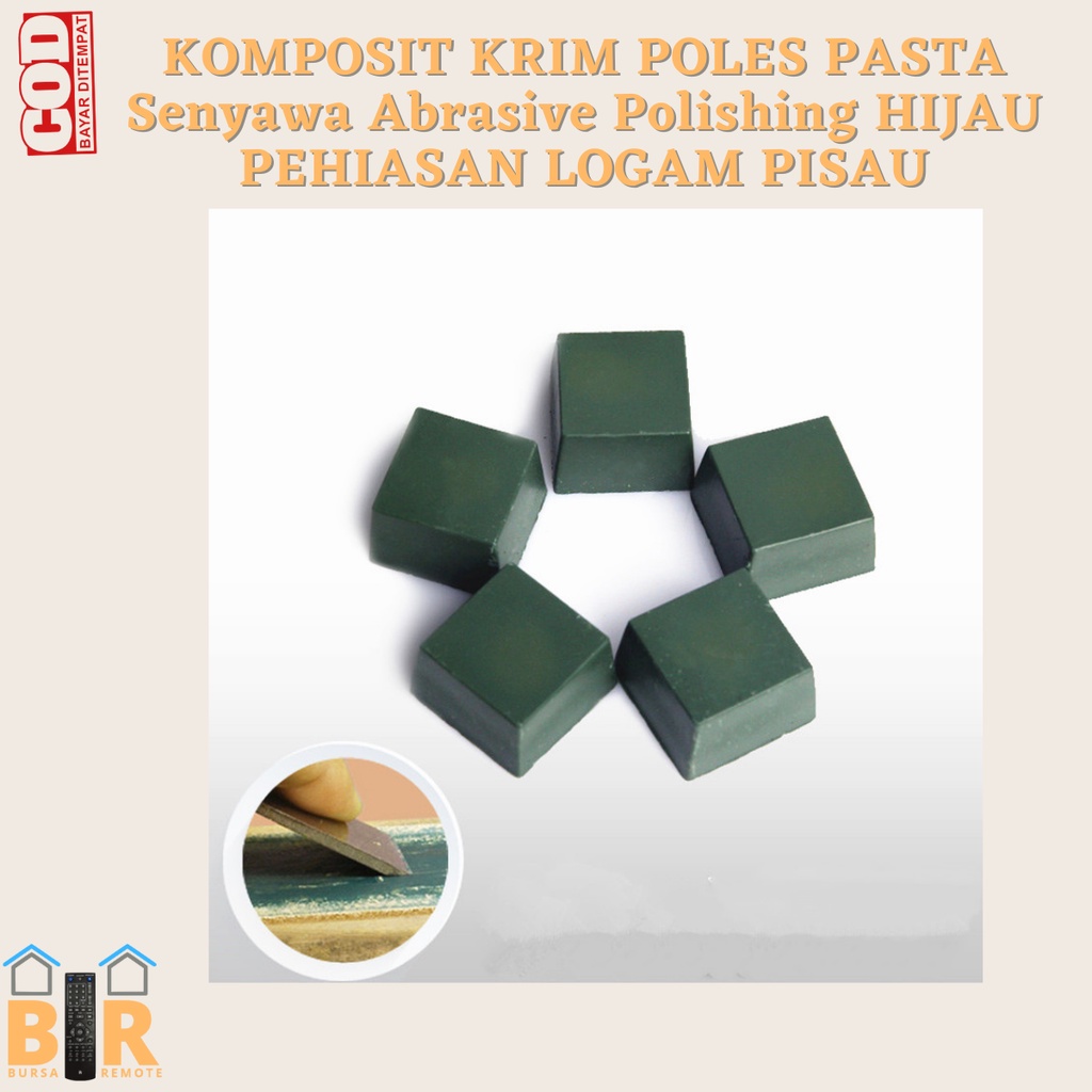 Perhiasan Polishing Pasta Buffing Compound KRIM POLES PASTA Senyawa Abrasive Polishing HIJAU PEHIASAN LOGAM PISAU