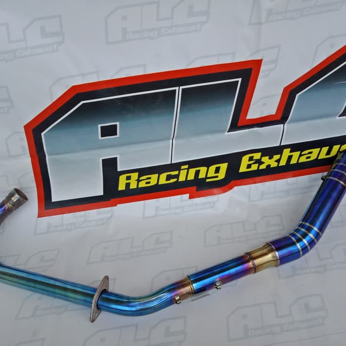 pipa leher knalpot kidal bluemoon vixion - tiger - satria fu