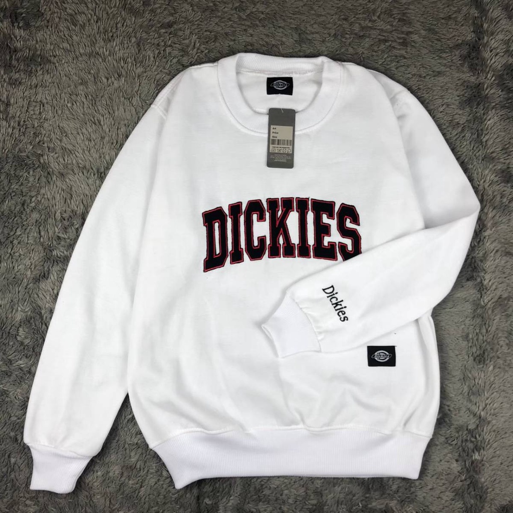 Crewneck Dickies Embroid Logo Basic Unisex Premium - Full Tag Bordir - Jaket Dickies - Hoodie Dickies -