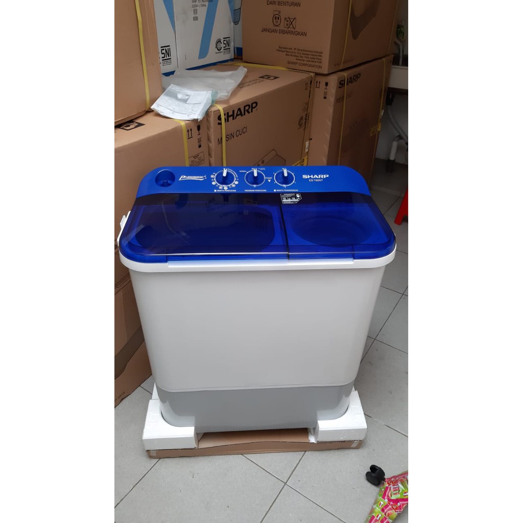 Mesin Cuci 2 Tabung Sharp EST T75NT 8KG Low Watt Cuci dan Kering