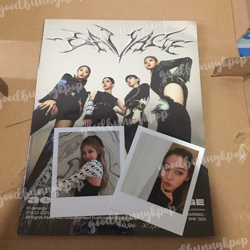 [READY STOCK] aespa - savage album photobook ver | pola ningning pola giselle | poster Karina