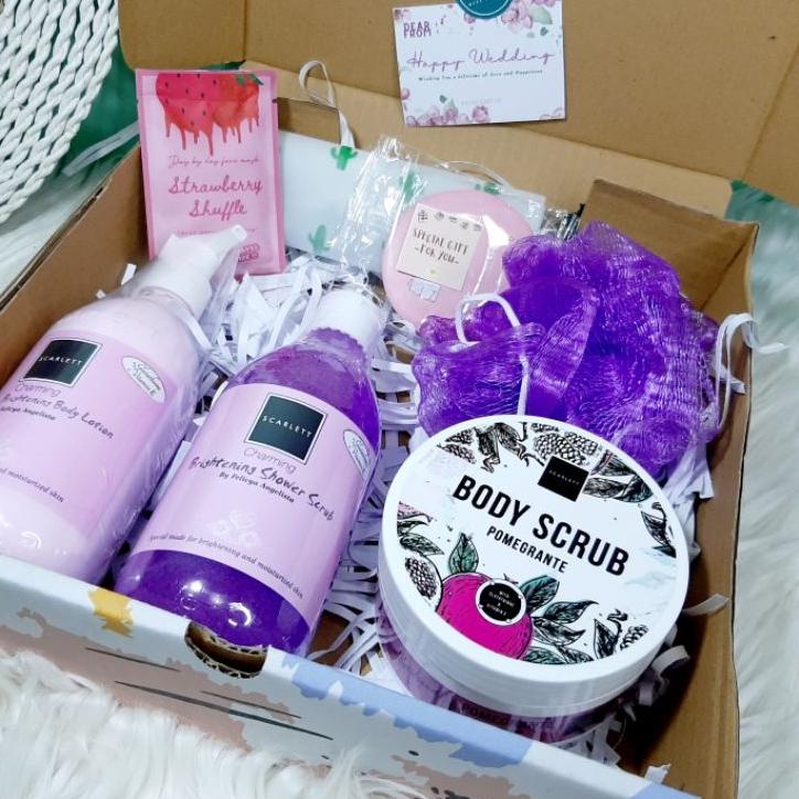 

➲Seller✩ 0YJ HAMPERS GIFT BOX / HAMPERS SCARLETT WHITENING/ HAMPERS BIRTHDAY/HAMPERS GRADUATION V37 Ready Stock