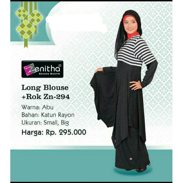 ZENITHA SETELAN LONG BLOUSE + ROK - ZN 294