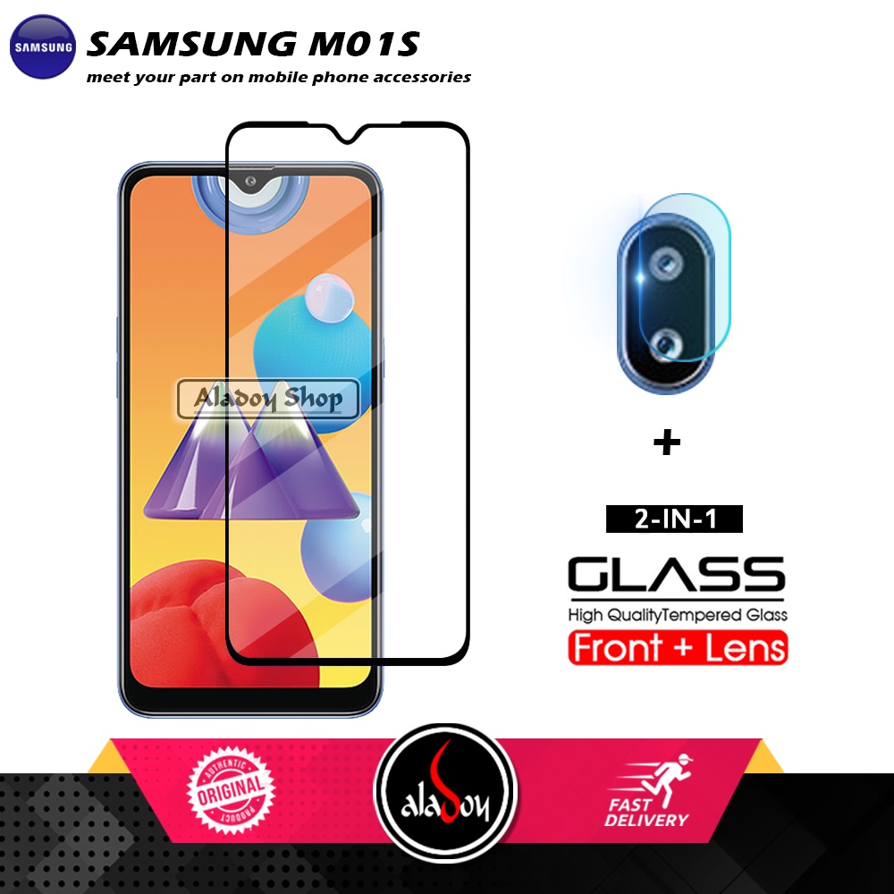PAKET Tempered Glass Layar Samsung M01S Free Tempered Glass Camera