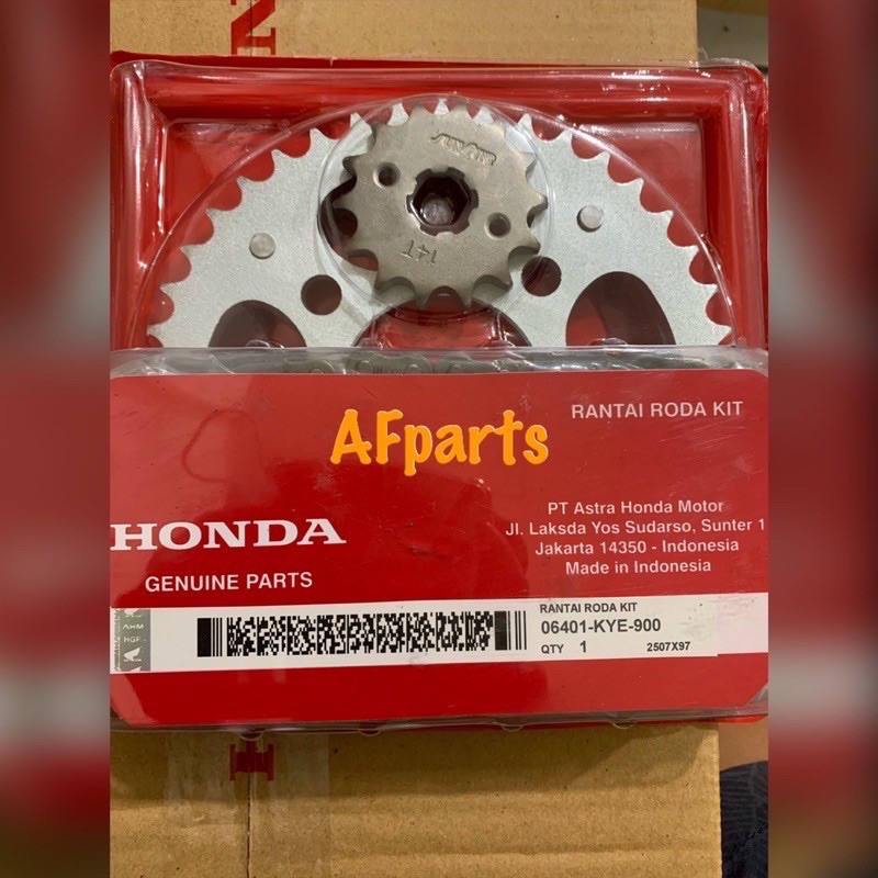 gear set gir set honda megapro new monoshock mono KYE