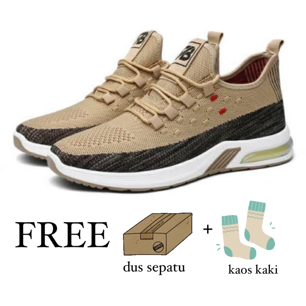 IMPORT SEPATU SNEAKERS  PRIA SPORT SAYT BOX DAN KAOS  KAKI  