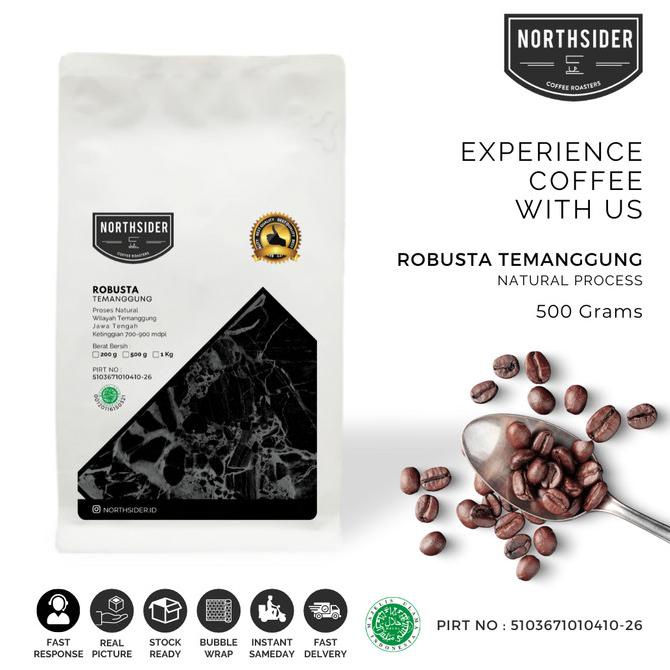 

%$%$%$%$] BIJI KOPI ROBUSTA FINE TEMANGGUNG NATURAL -500GR NORTHSIDER COFFEE