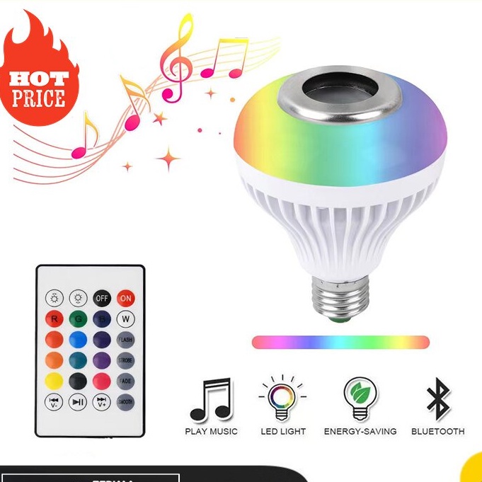 MB LAMPU MUSIK UFO RGB SPEAKER  Bluetooth / LAMPU REMOTE WARNA / lampu disco (MB)