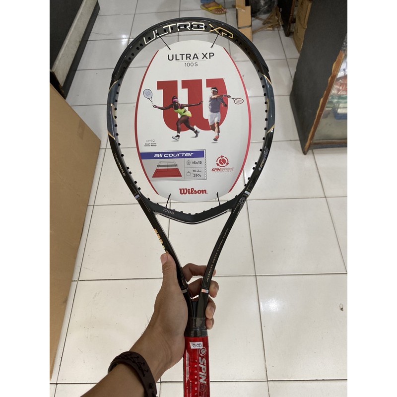Raket tenis Wilson Ultra XP 100s + Senar toalson Dual apex