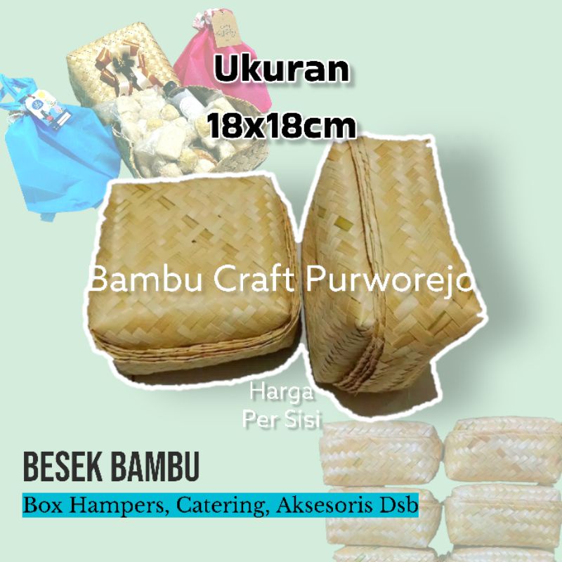 

Besek Bambu 18x18 | Besek Hampers Box Hampers Box Catering Nasi Kotak