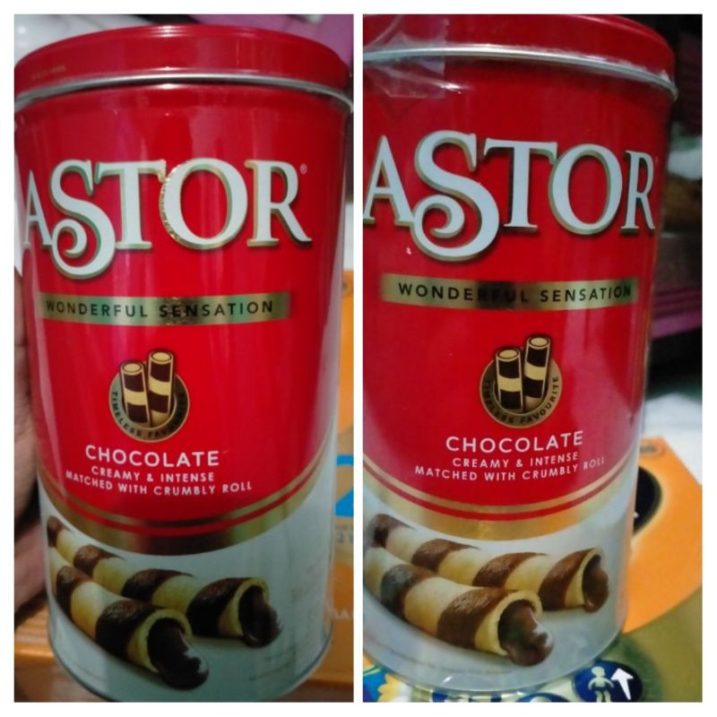 

ASTOR Double Coklat 330gr Kaleng Wafer chocolate Stick Cokelat