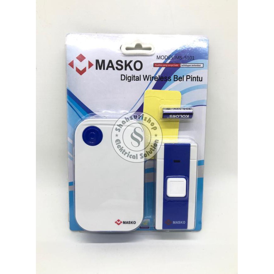 Bel Pintu Rumah Wireless Listrik Masko Ms 5101 Premium Quality