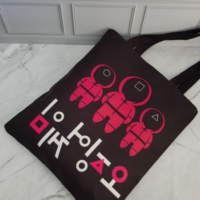 Tas TOTE BAG SQUID GAME RESLETING