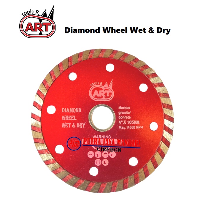 Art Mata Potong Keramik Granit Basah Kering 4&quot; / Diamond Wheel Wet &amp; Dry / Mata Pisau Potong Keramik Granit Marmer Basah Kering