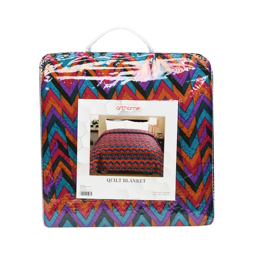 Selimut Print Multicolor 150x200 Cm Arthome