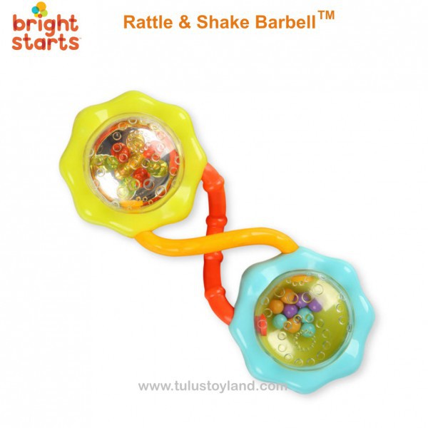 Bright Starts Rattle &amp; Shake Barbell Mainan Kerincingan Bayi