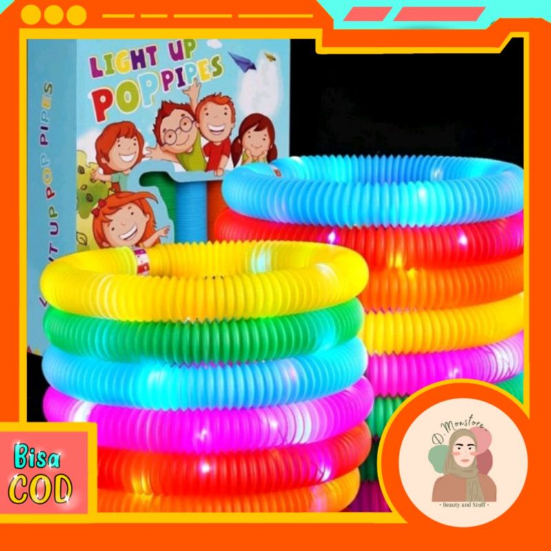 [Ecer] Pop Tubes || Pop Tube LED || Stick Light || Spring Light || Pop Tube Menyala Lampu