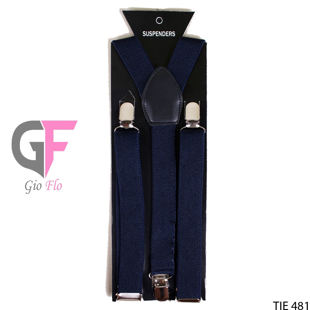 GIOFLO Dasi Suspender Modis Aksesoris Fashion Pria Dark Blue / TIE 481