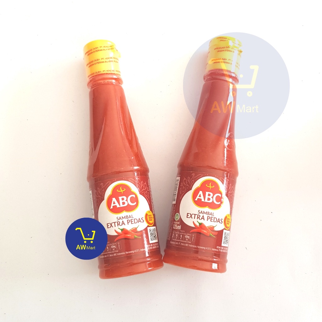 SAOS SAMBAL &amp; TOMAT ABC EXTRA PEDAS 135 ML -  ABC TOMAT BOTOL KECIL - KEMASAN BOTOL PLASTIK - ABC SAMBAL ASLI