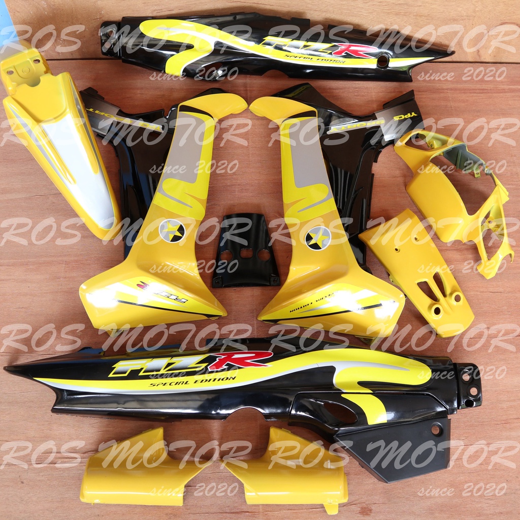 Cover Body Fizr F1zr Caltex Kuning Hitam Full Set Halus Cover Bodi Yamaha Fiz r