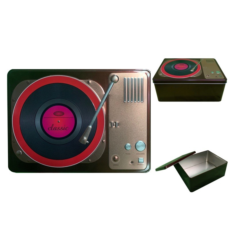 

TIN BOX RECORD PLAYER | KOTAK PENYIMPANAN