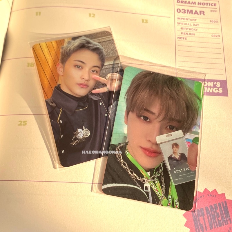 photocard mark jisung chenle jaemin haechan glitch scratch pc ver glitch mode pb album