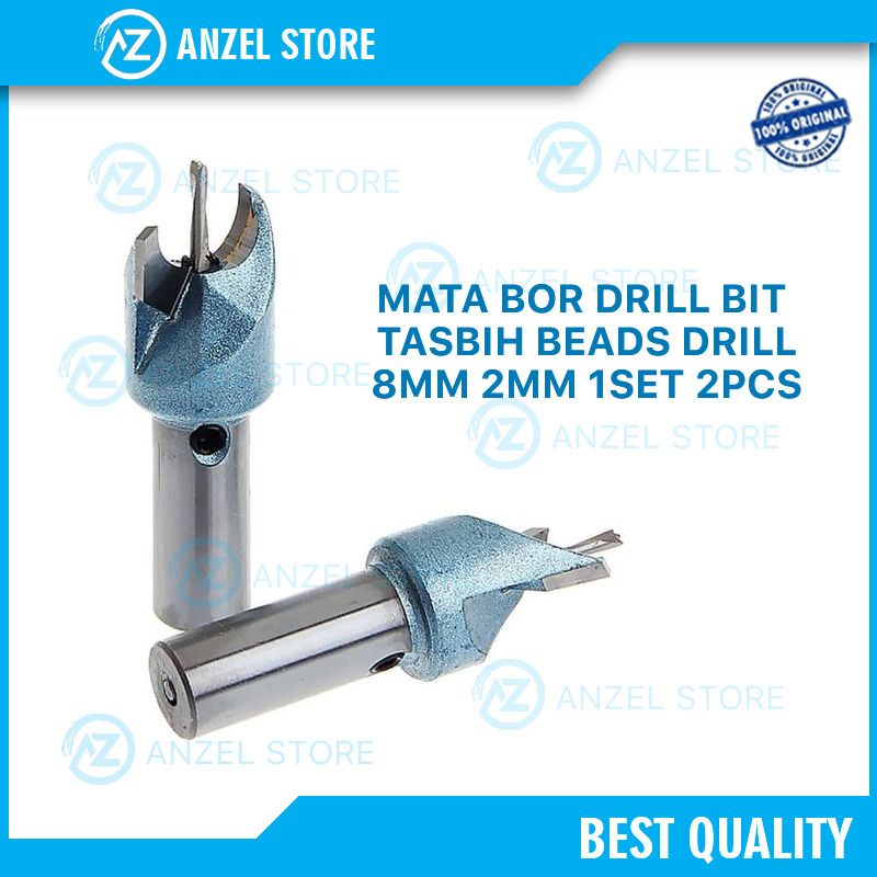 [BEST QUALITY] MATA BOR DRILL BIT TASBIH BEADS DRILL 8MM 2MM 1SET 2PCS