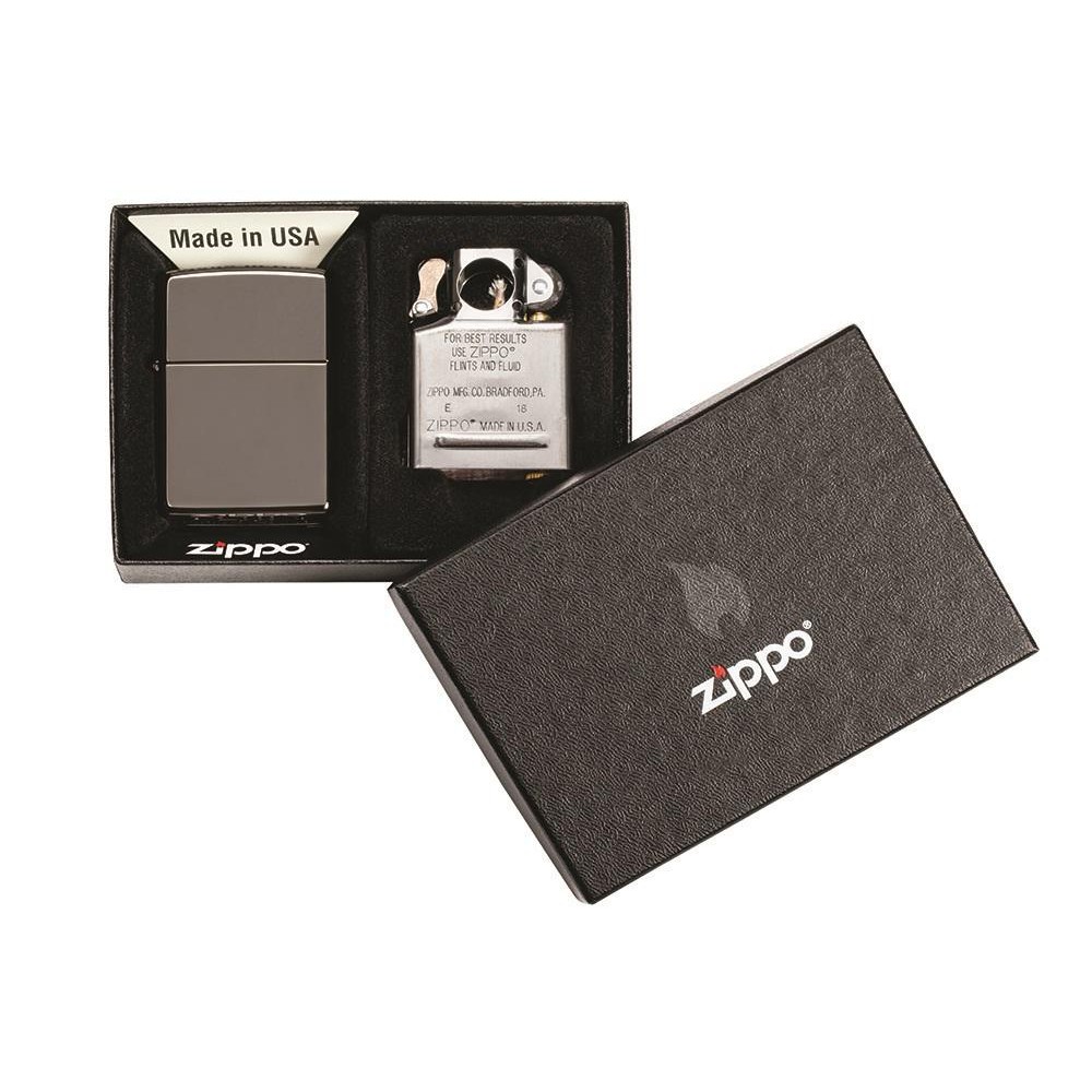 Zippo Original 29789 Black Ice Lighter & Pipe Insert