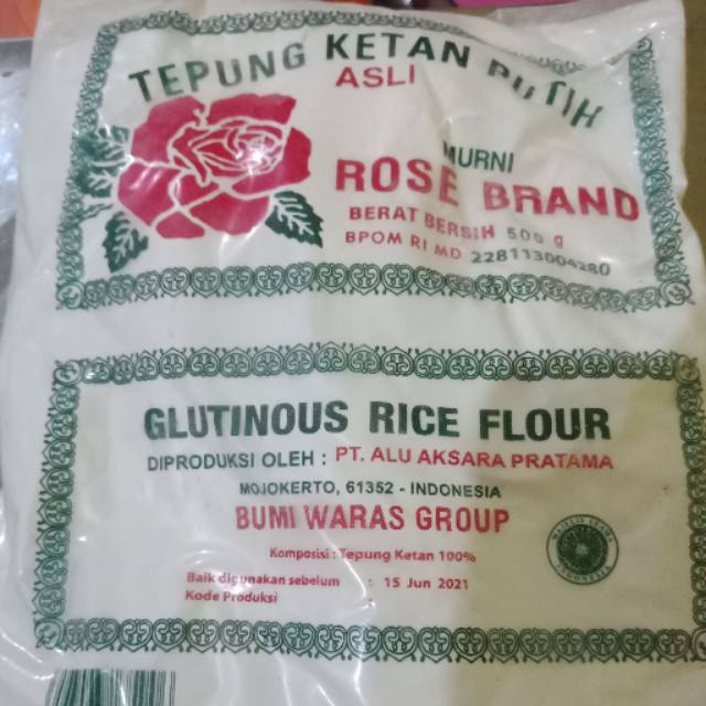 

Tepung ketan rosebrand 500 gr