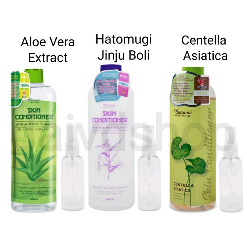 Autumn Skin Conditioner Toner With Hatomugi Extract 500ml Ori BPOM