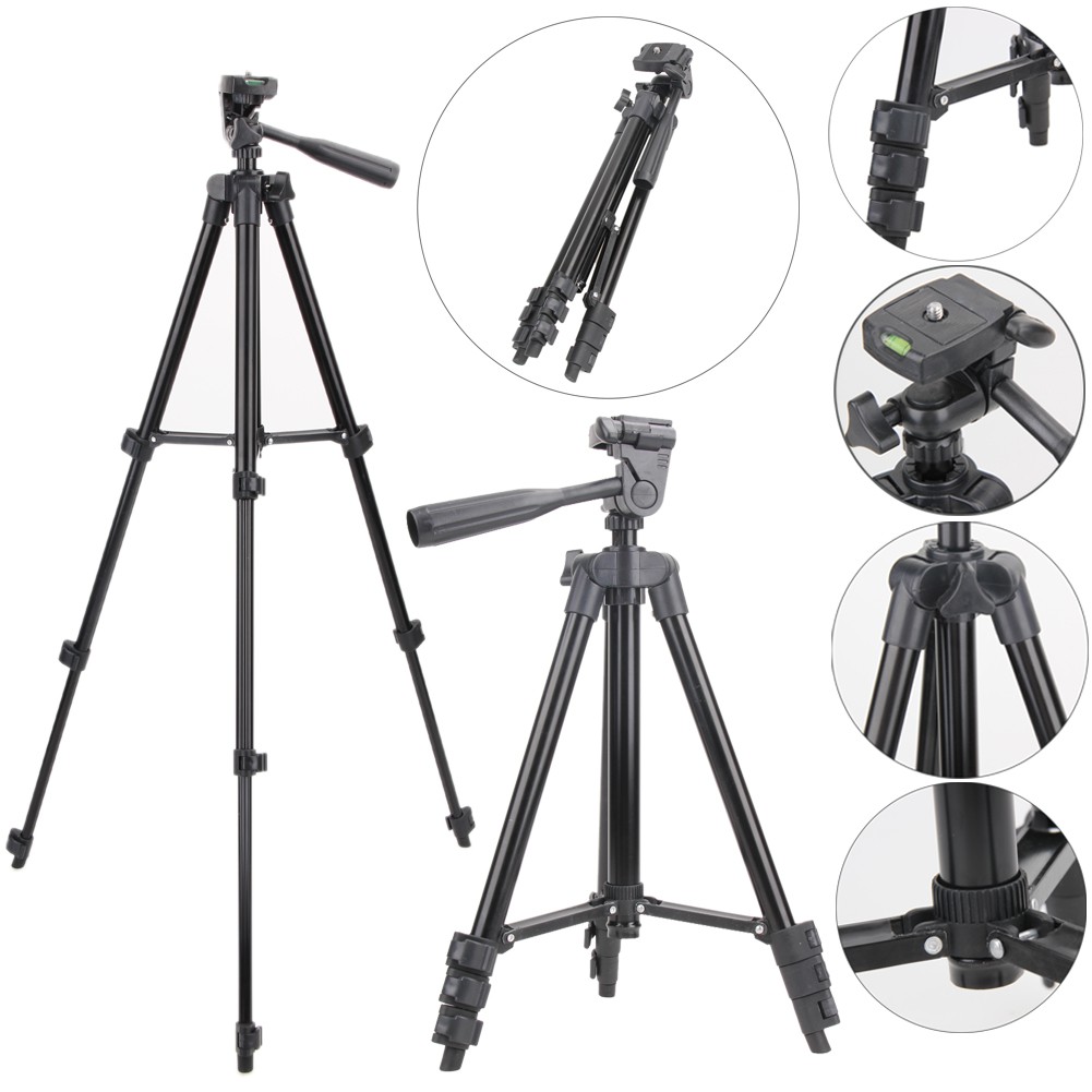 Tripod 3120 1M Black Tripod Camera Hp Kamera Free Holder U Pouch Digital 3Stand Smartphone Alumunium