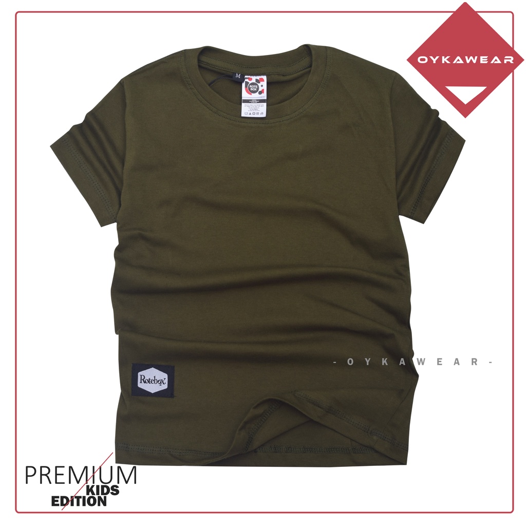Rotebox Kaos Polos Distro Anak Laki Laki Umur 1-12 Tahun