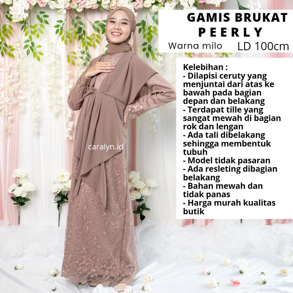 SUPER SALE GAMIS TERBARU MUSLIMAH TERBARU KONDANGAN LEBARAN REMAJA PEERLY