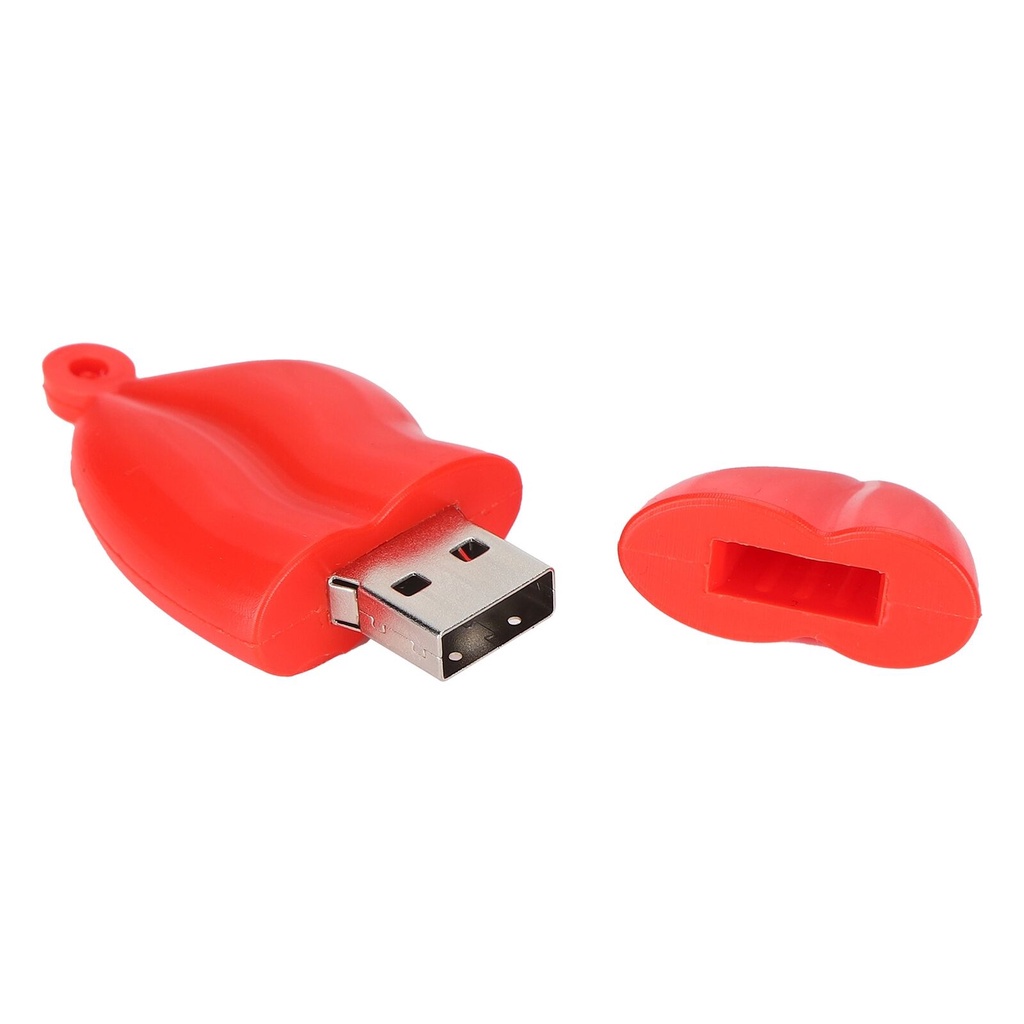 Flashdisk Dengan Desain 64GB Untuk U-Disk Bibir Merah