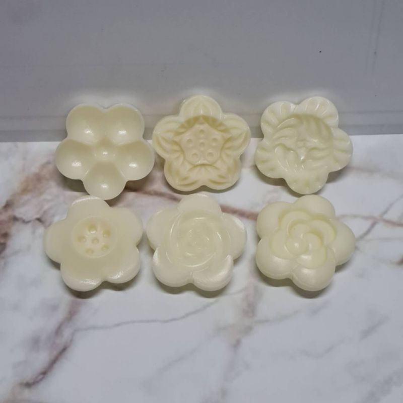 set 6pcs cetakan Nastar Flower press 50gr / mooncake mould / cetakan kue bulan / cookie mold