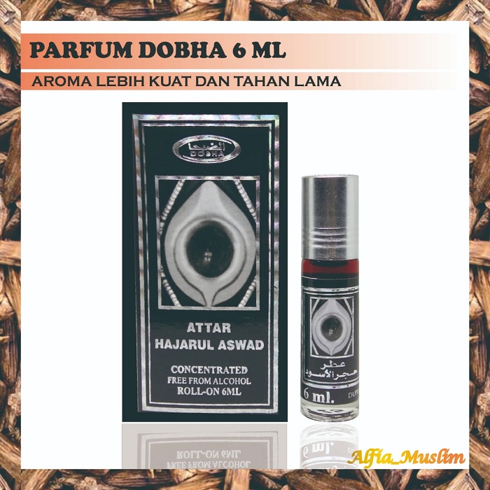 Parfum Qasimah Non Al kohol Dobha 6 ML Roll On